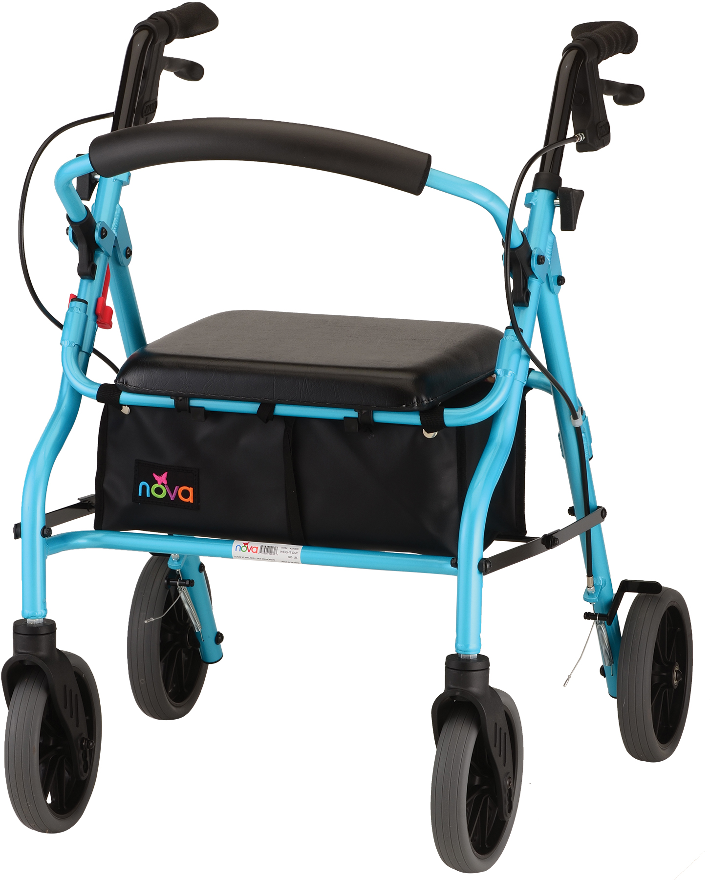 ZOOM 20 ROLLING WALKER SKYBLUE Jackson Medical Supply